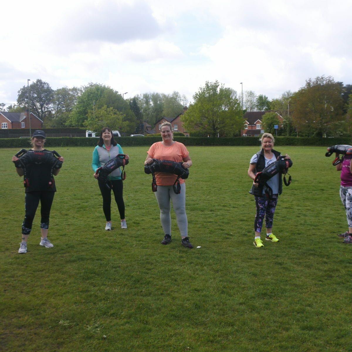 Group fitness at North Baddesley Recreation Ground